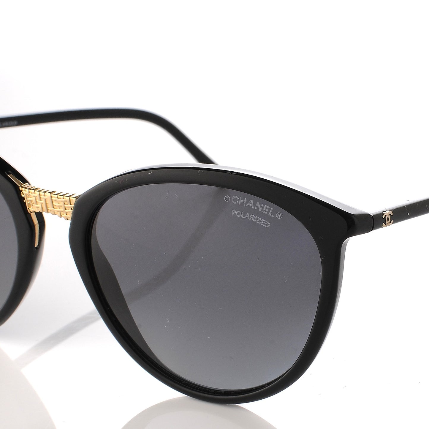 Acetate Polarized Butterfly Winter Sunglasses 5382 Black