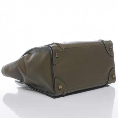 Celine Drummed Calfskin Mini Luggage Jungle 5 of 10