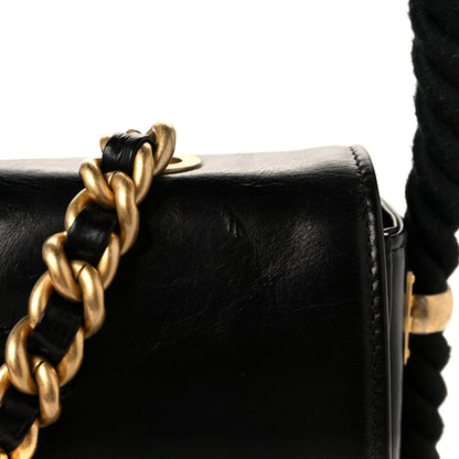 Chanel Crumpled Calfskin En Vogue Rope Flap Black 11 of 11