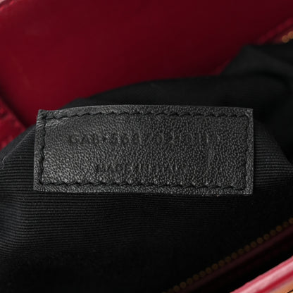 Saint Laurent Calfskin Small Manhattan Shopper Tote Red 7 of 11