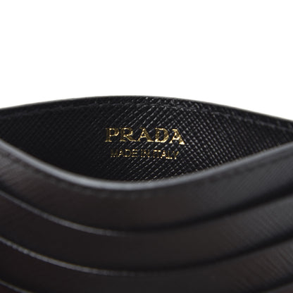 Prada Saffiano Shine Monochrome Card Holder Black 7 of 9