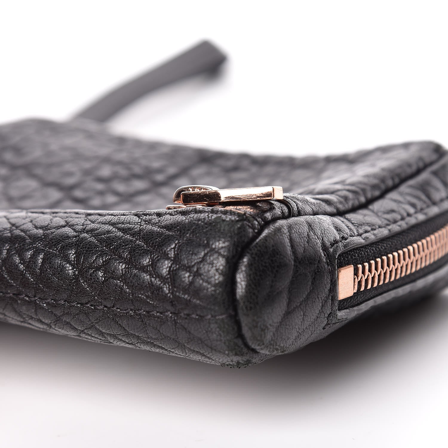 Alexander Wang Pebbled Lambskin Large Fumo Clutch Black 10 of 12