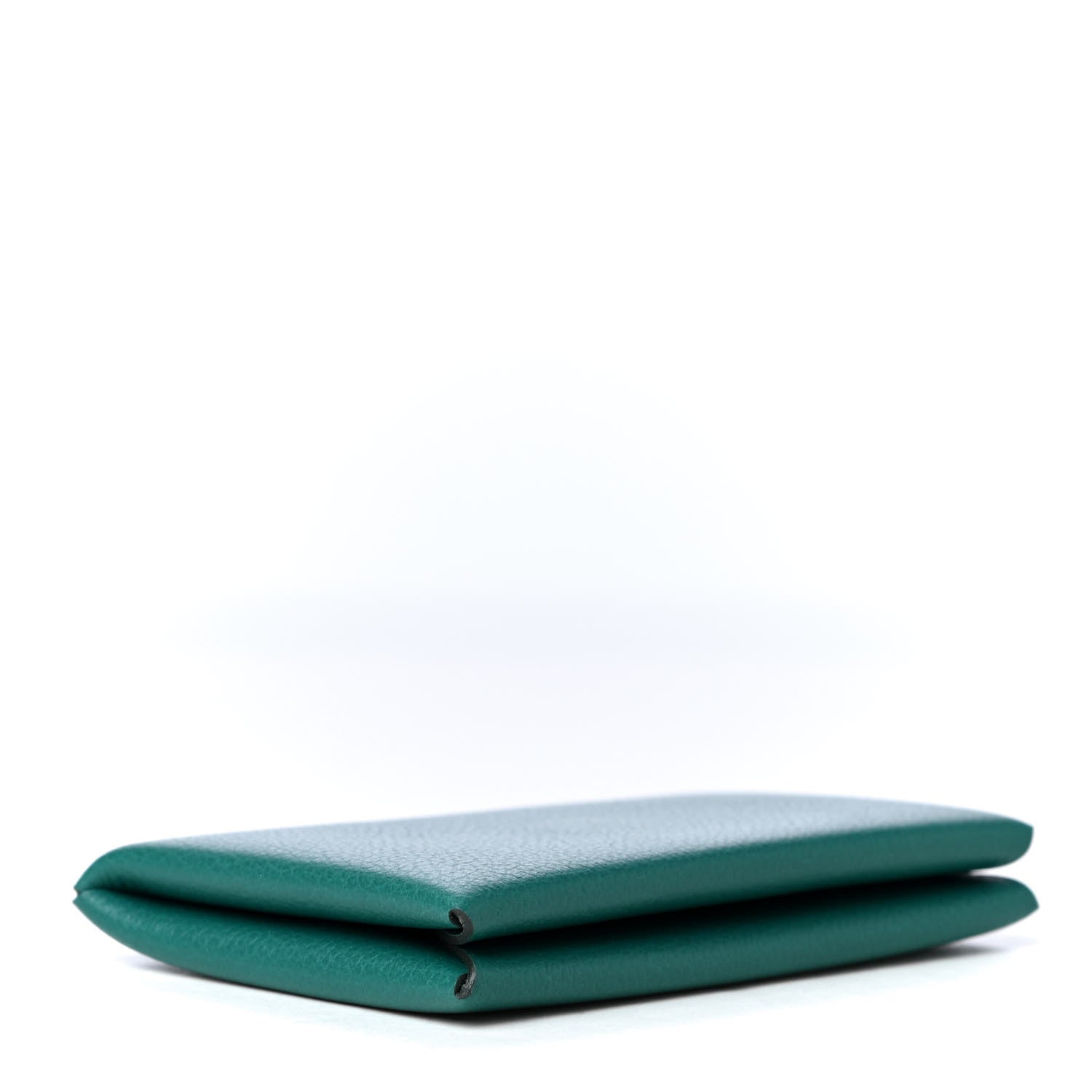 Hermes Evercolor Calvi Verso Card Case Malachite Bleu Atoll 3 of 4