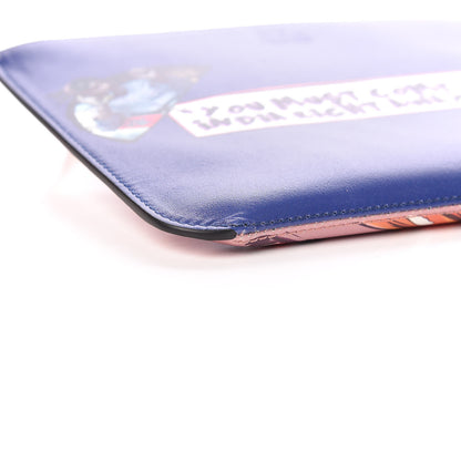 Christian Louboutin Calfskin Loubicute Sabyloubi Zip Pouch Multicolor 5 of 9