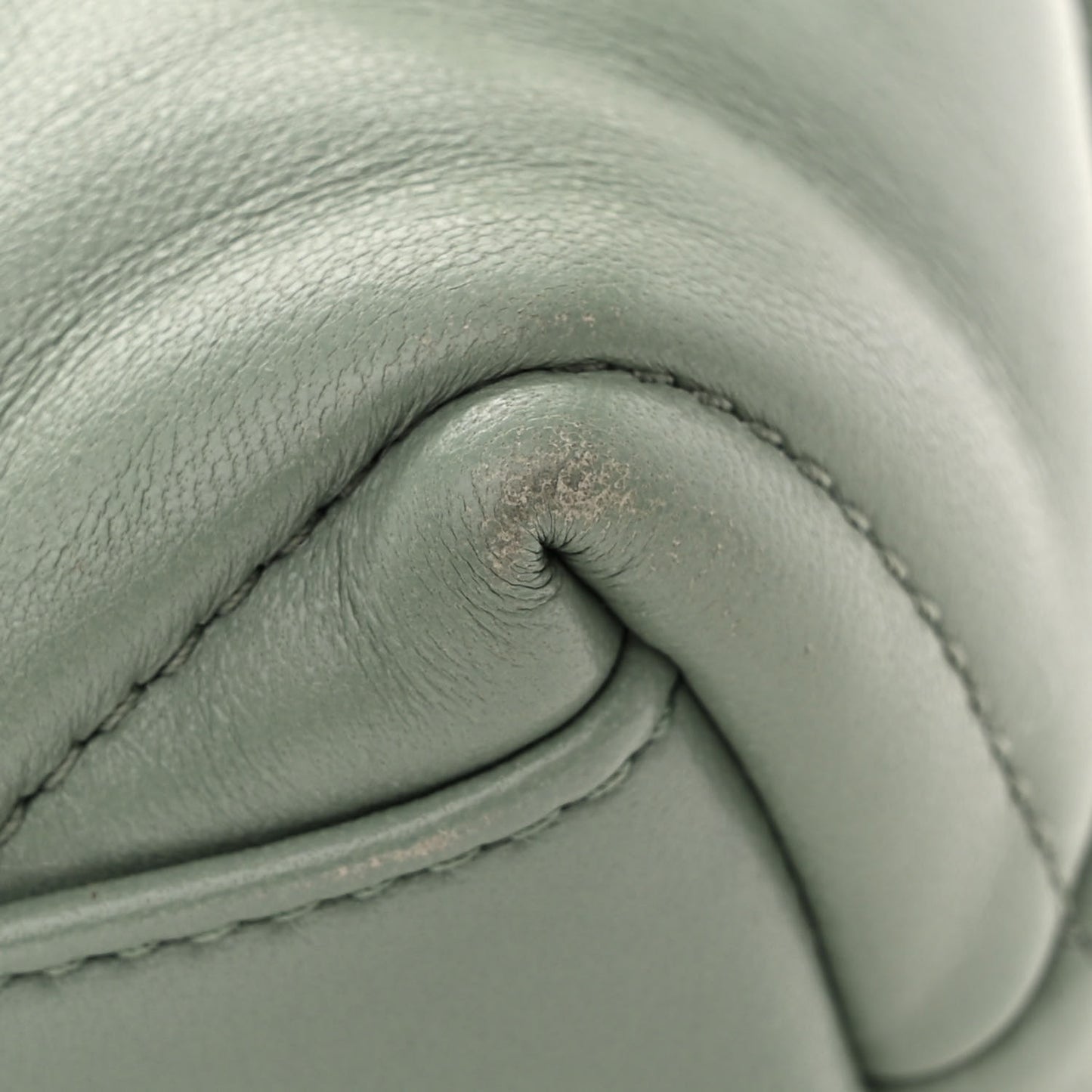 Lambskin Quilted Toy Loulou Puffer Monogram Chain Satchel Mint