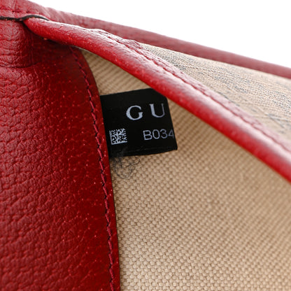 Gucci X DORAEMON Mini Vintage GG Supreme Monogram Web Slim Belt Bag Beige Cherry Red 7 of 11