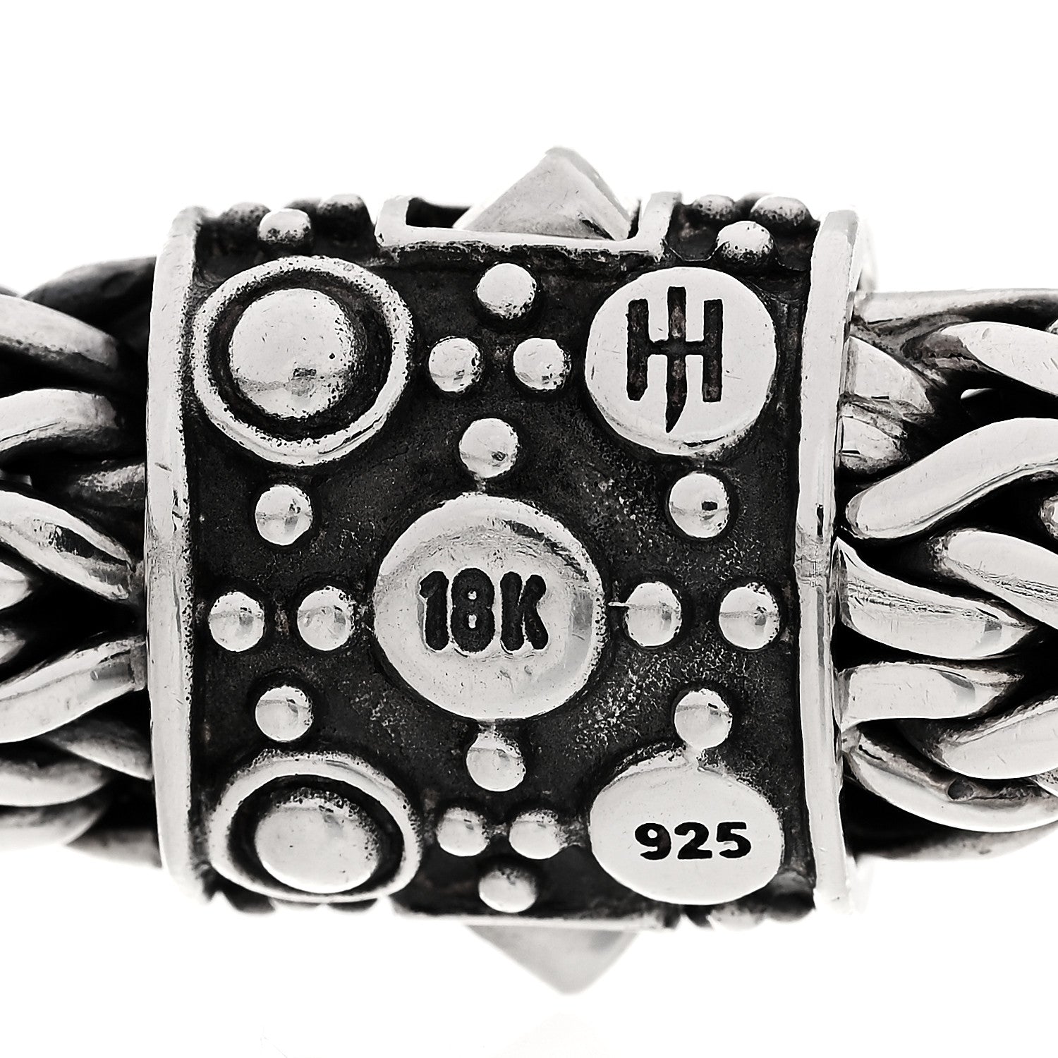 John Hardy Sterling Silver 18K Yellow Gold 10mm Jaisalmer Classic Chain Dot Bracelet 4 of 4