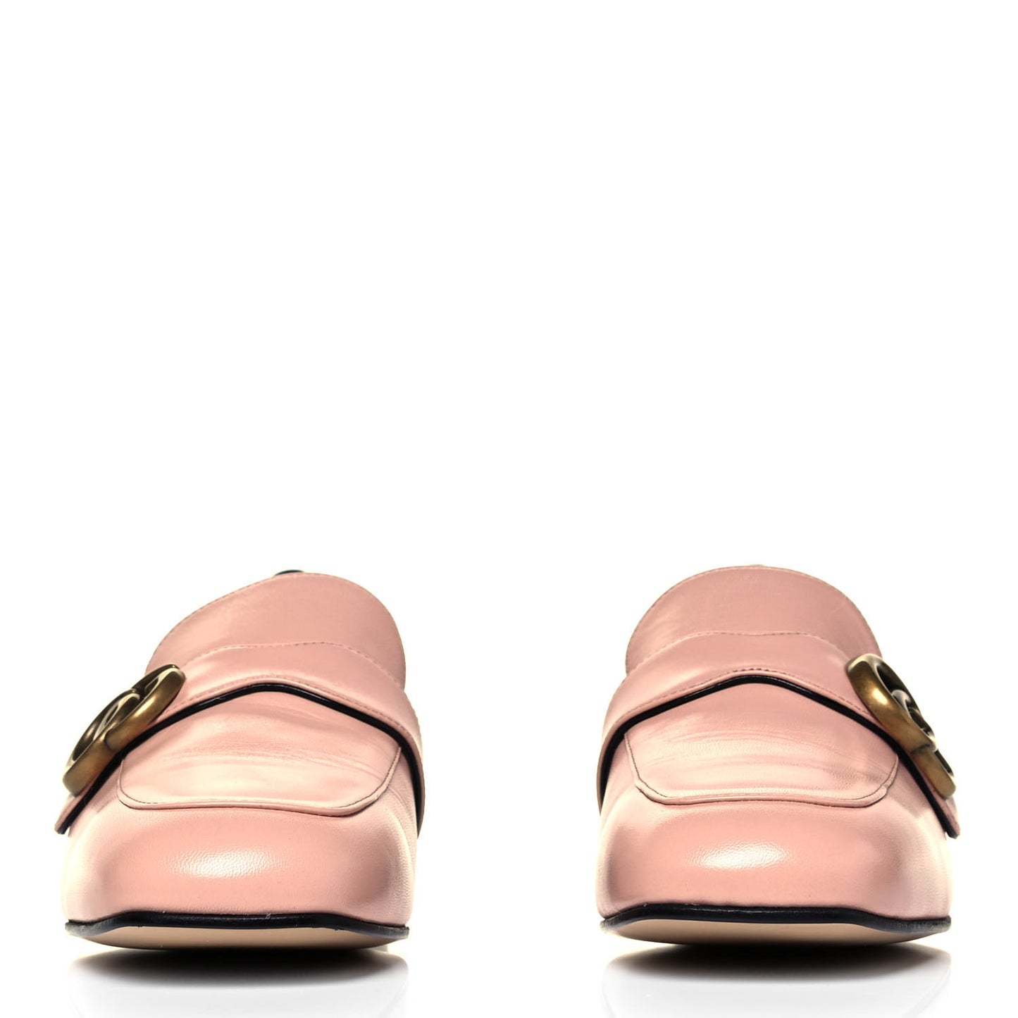 Malaga Kid Womens GG Marmont Loafers 37.5 Perfect Pink