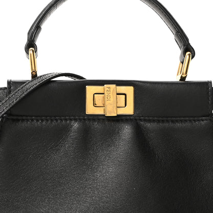 Fendi Nappa Mini Peekaboo Iconic Satchel Black 13 of 17