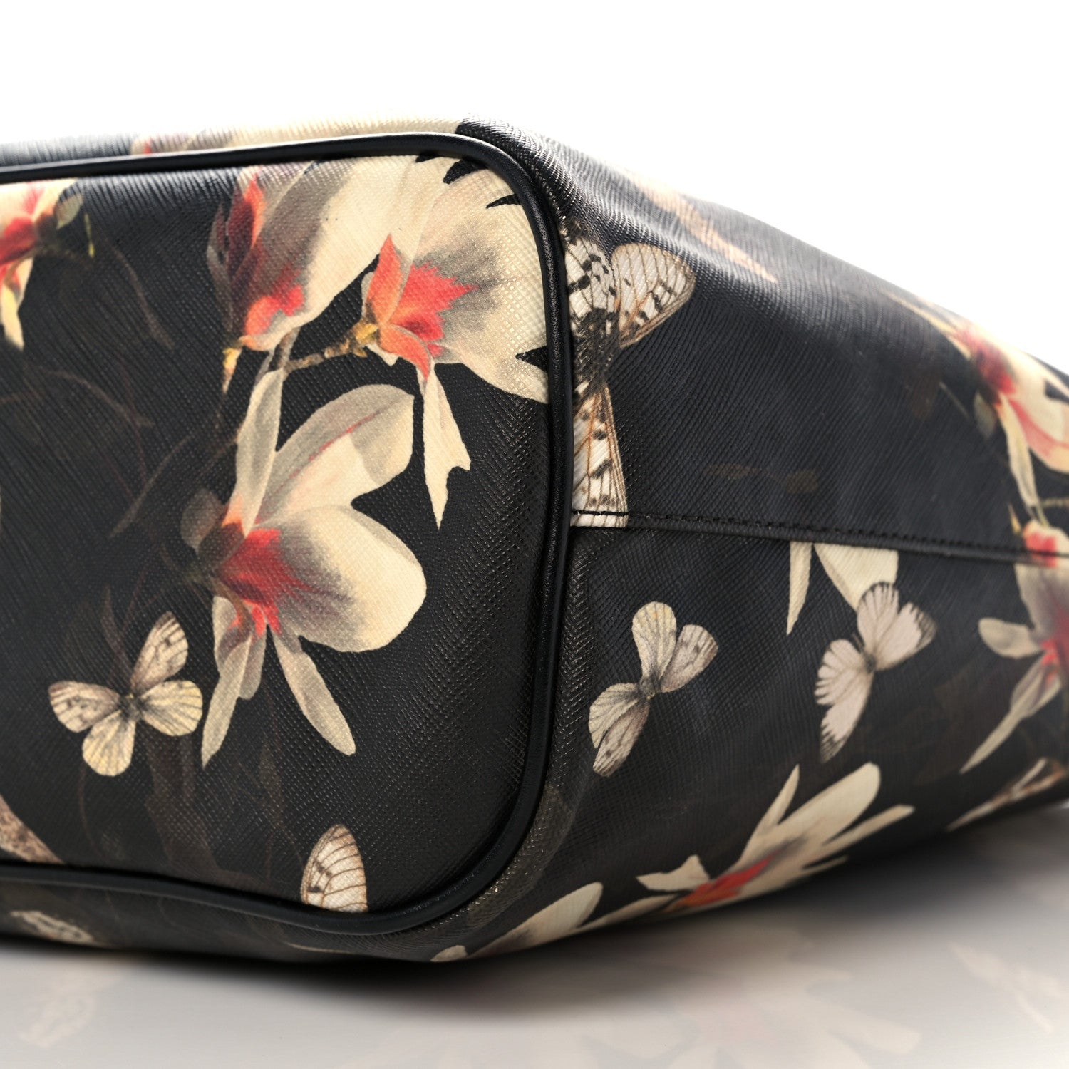 Givenchy Coated Canvas Magnolia and Moth Print Medium Antigona Tote Black 10 of 25