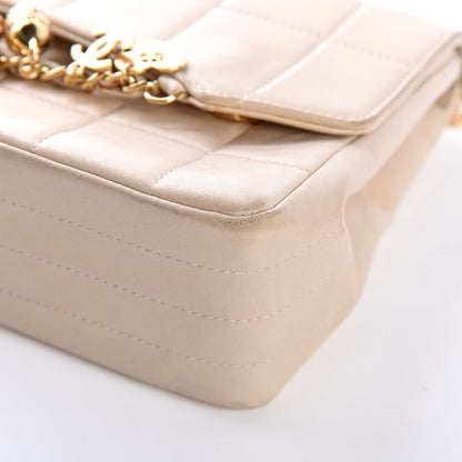 Chanel Lambskin Quilted Crystal Chocolate Bar Charm Flap Beige 11 of 32