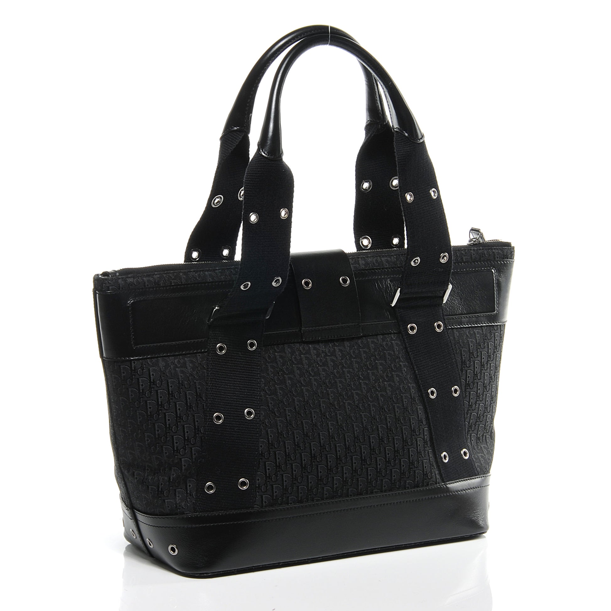 Christian Dior Canvas Diorissimo Tote Black 3 of 8