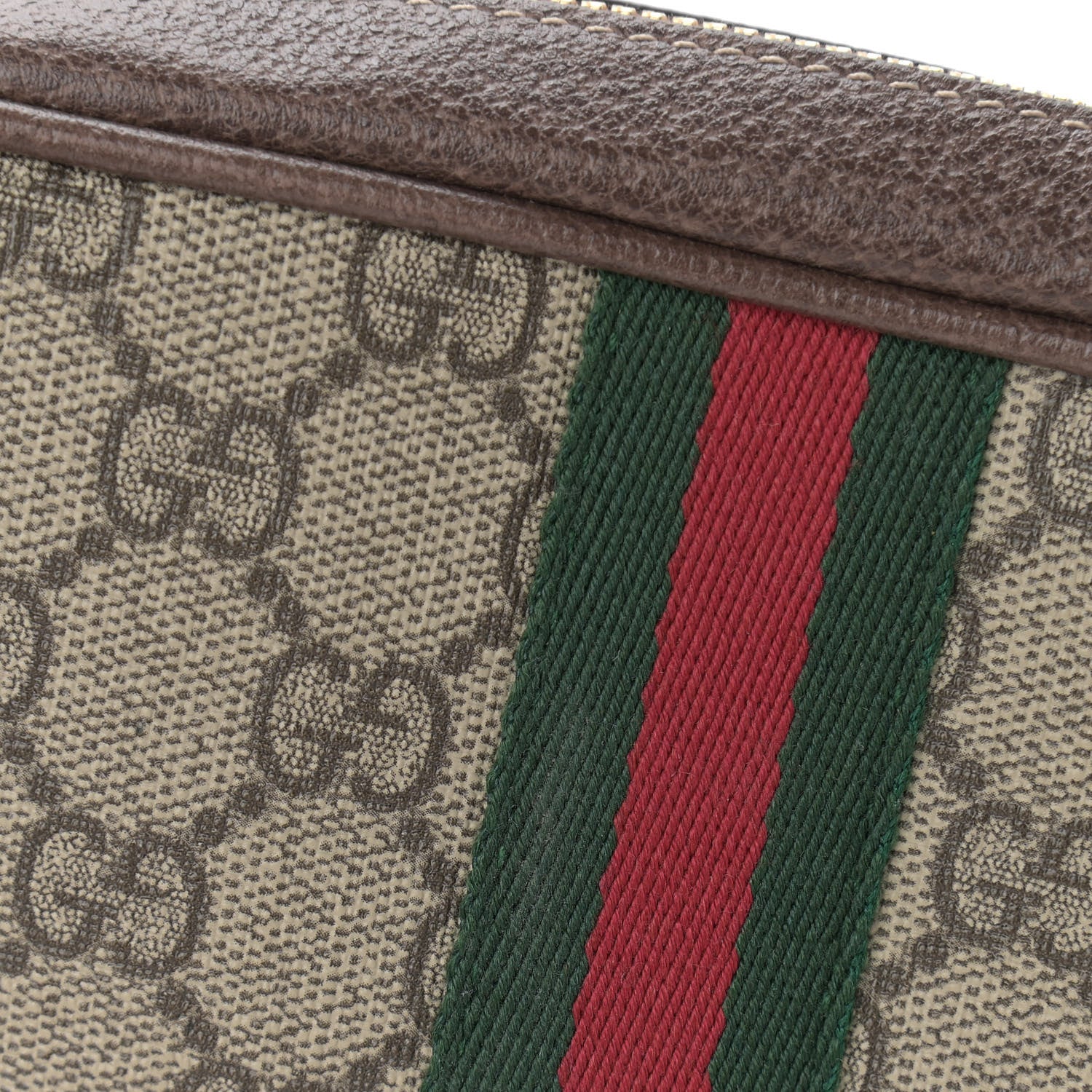 Gucci GG Supreme Monogram Web Mini Ophidia Shoulder Bag Brown 11 of 11