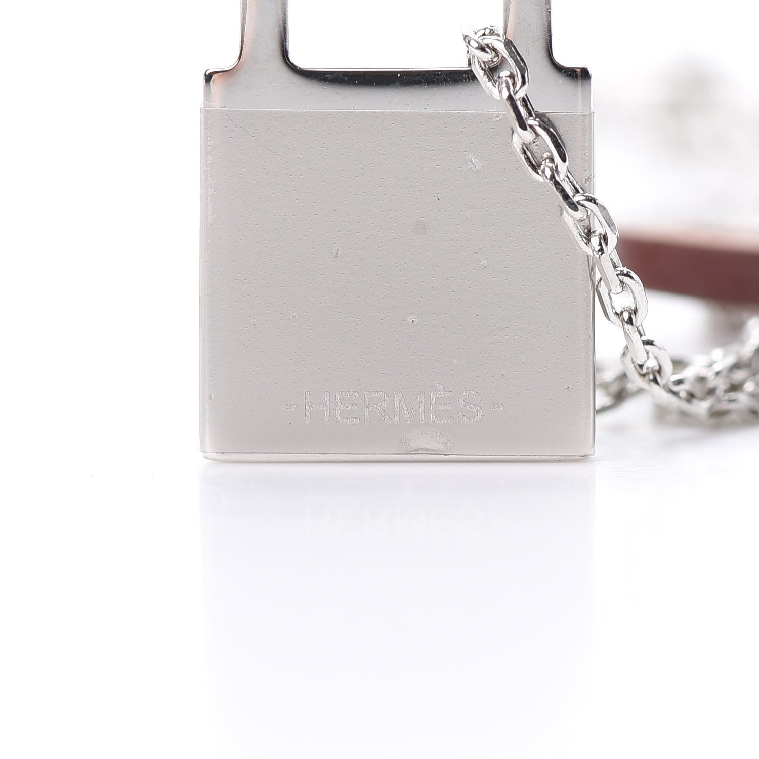 Hermes Swift Small O'Kelly Pendant Necklace Gold 4 of 5