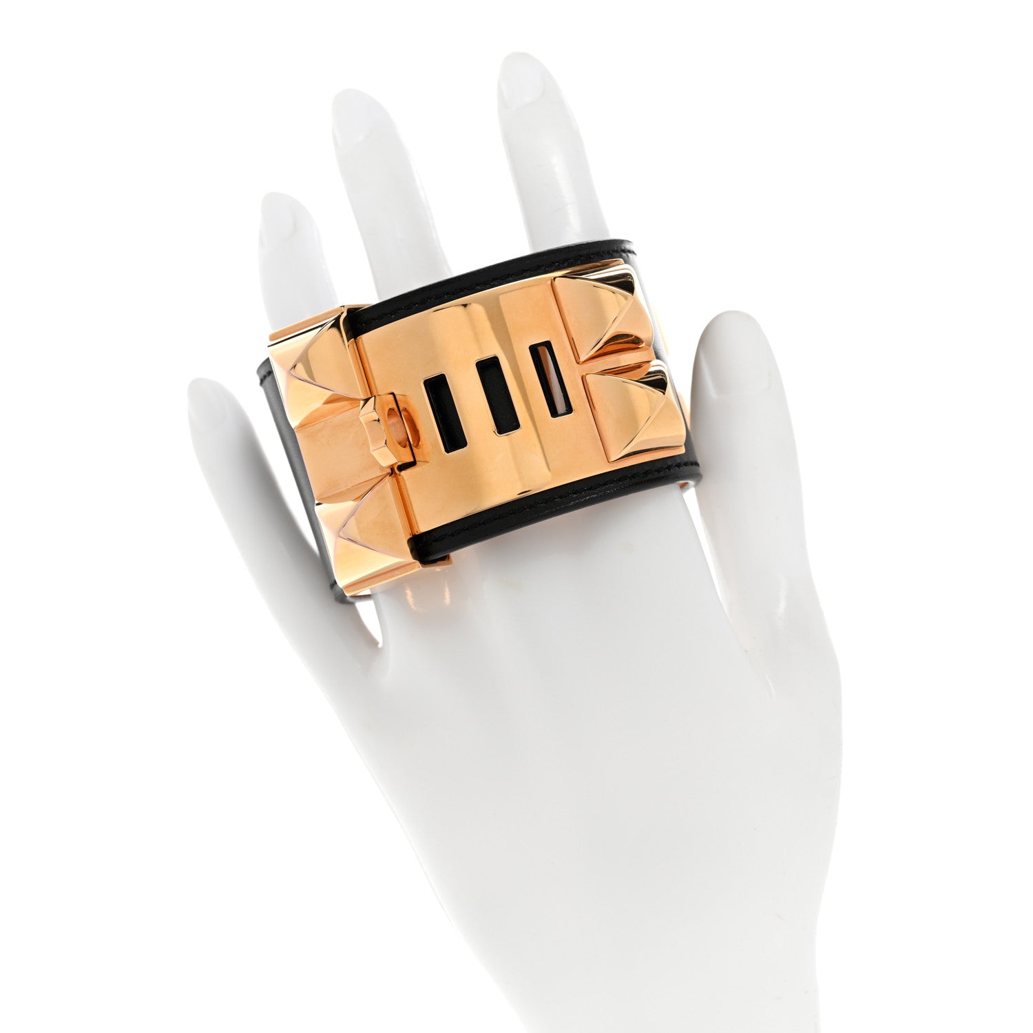 Hermes Box Collier de Chien CDC Bracelet T2 Black 2 of 7