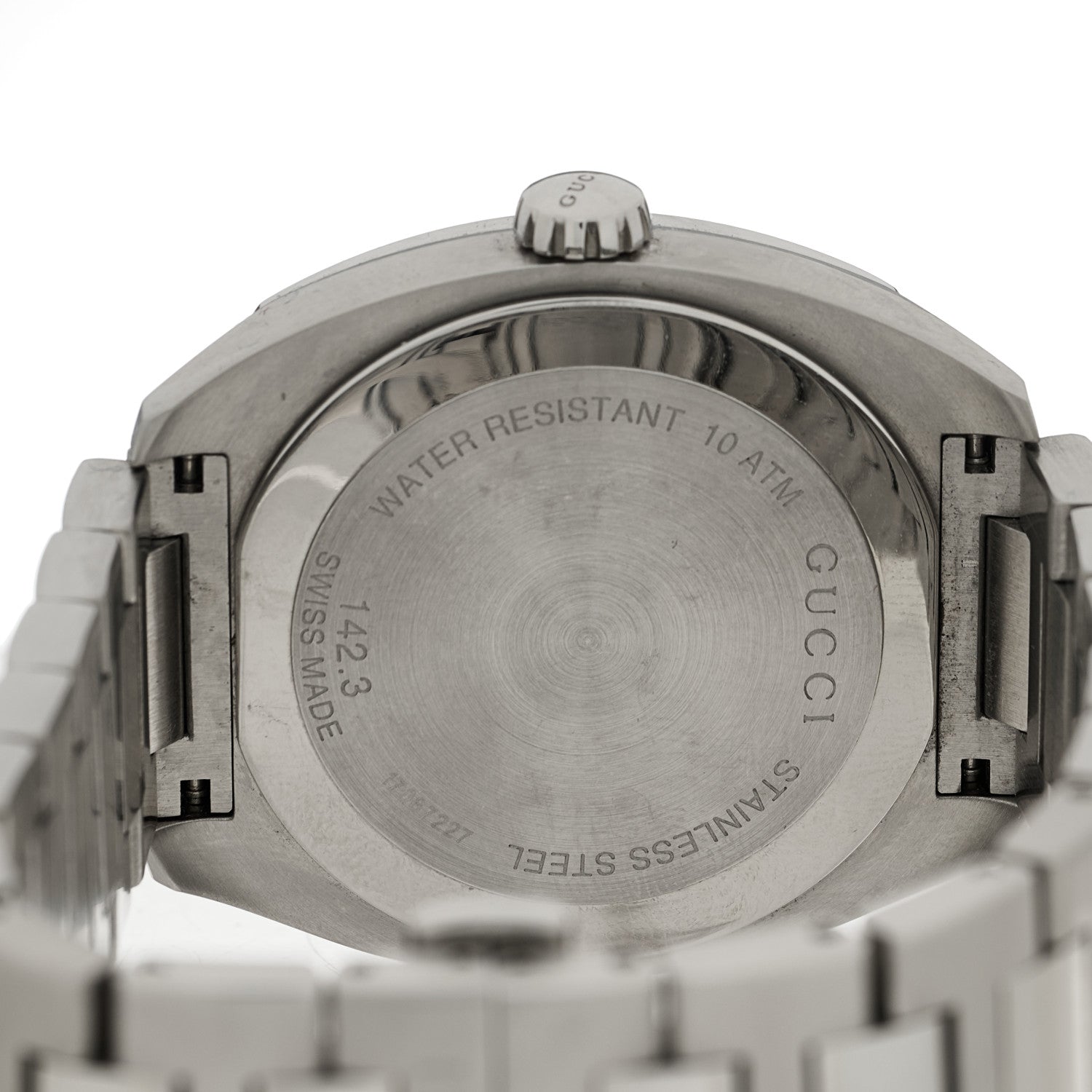 Gucci Stainless Steel 40mm GG2570 Quartz Watch Brown 4 of 4