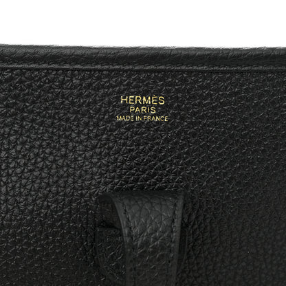 Hermes Taurillon Clemence Evelyne III PM Black 6 of 11