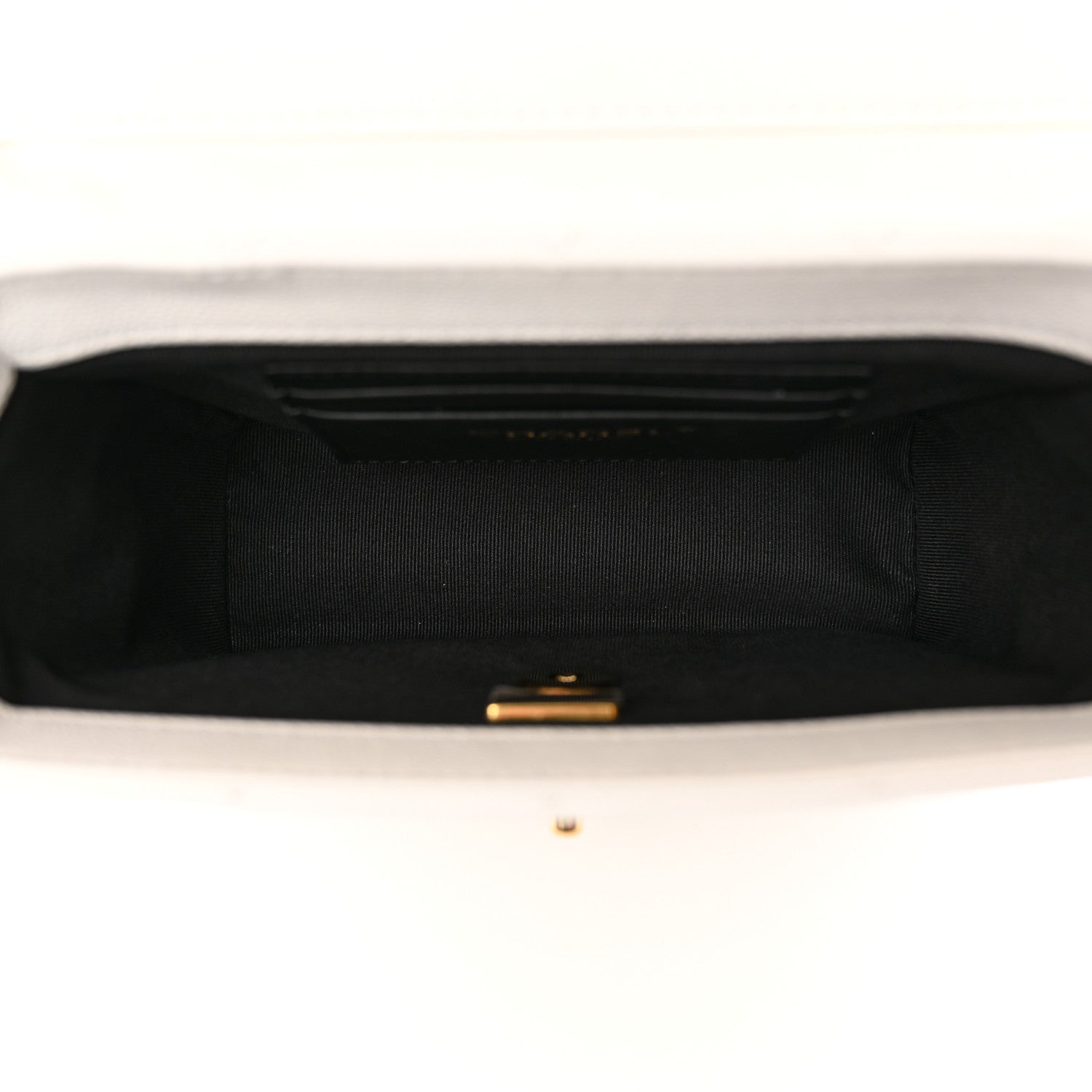 Chanel Caviar Quilted Handy Box Vanity Case White 5 of 13