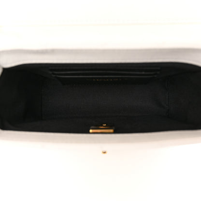 Chanel Caviar Quilted Handy Box Vanity Case White 5 of 13