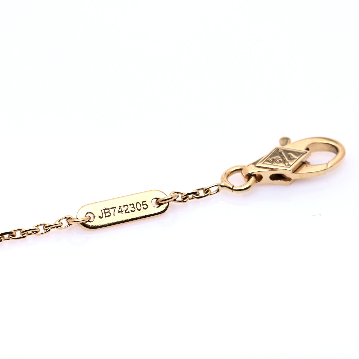 18K Yellow Gold Mother of Pearl Sweet Alhambra Bracelet