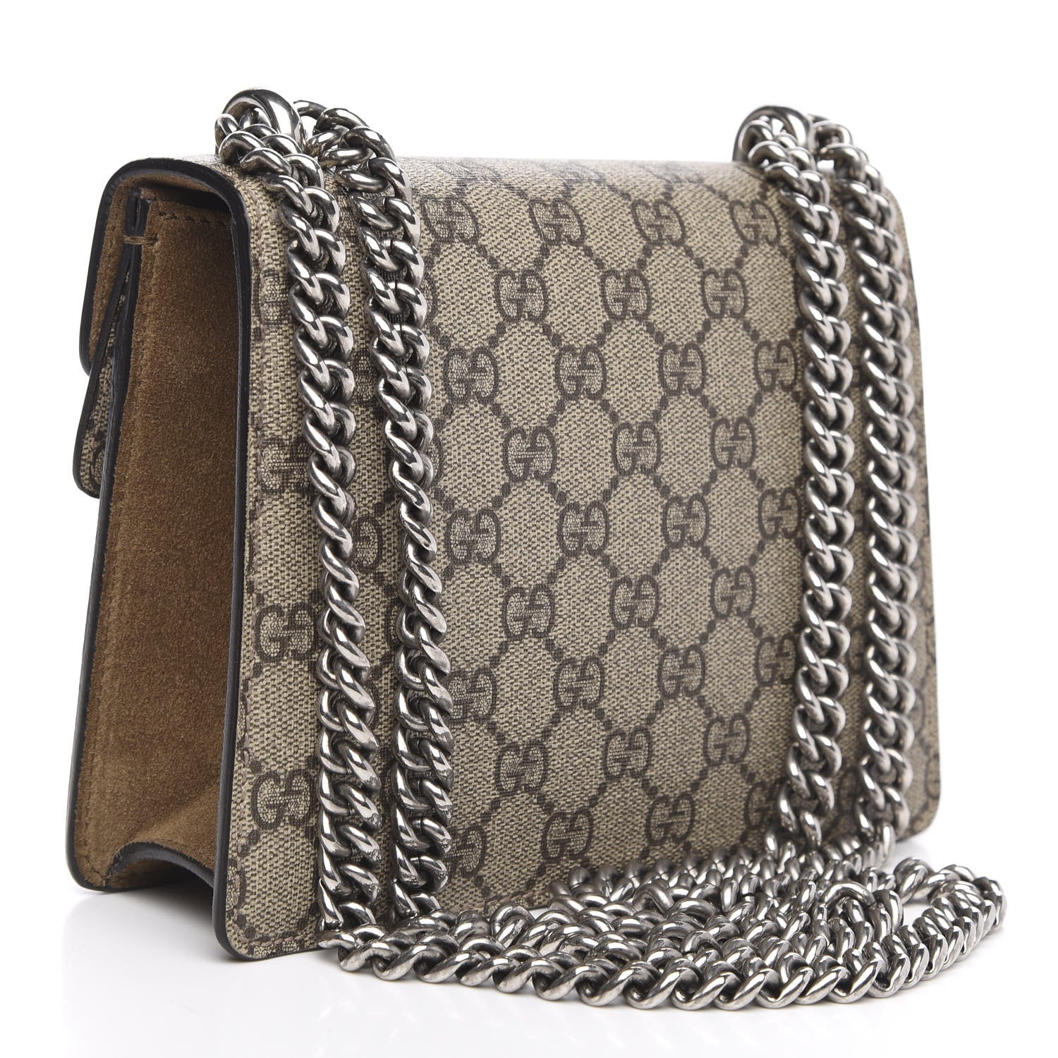 Gucci GG Supreme Monogram Mini Dionysus Shoulder Bag Taupe 3 of 13