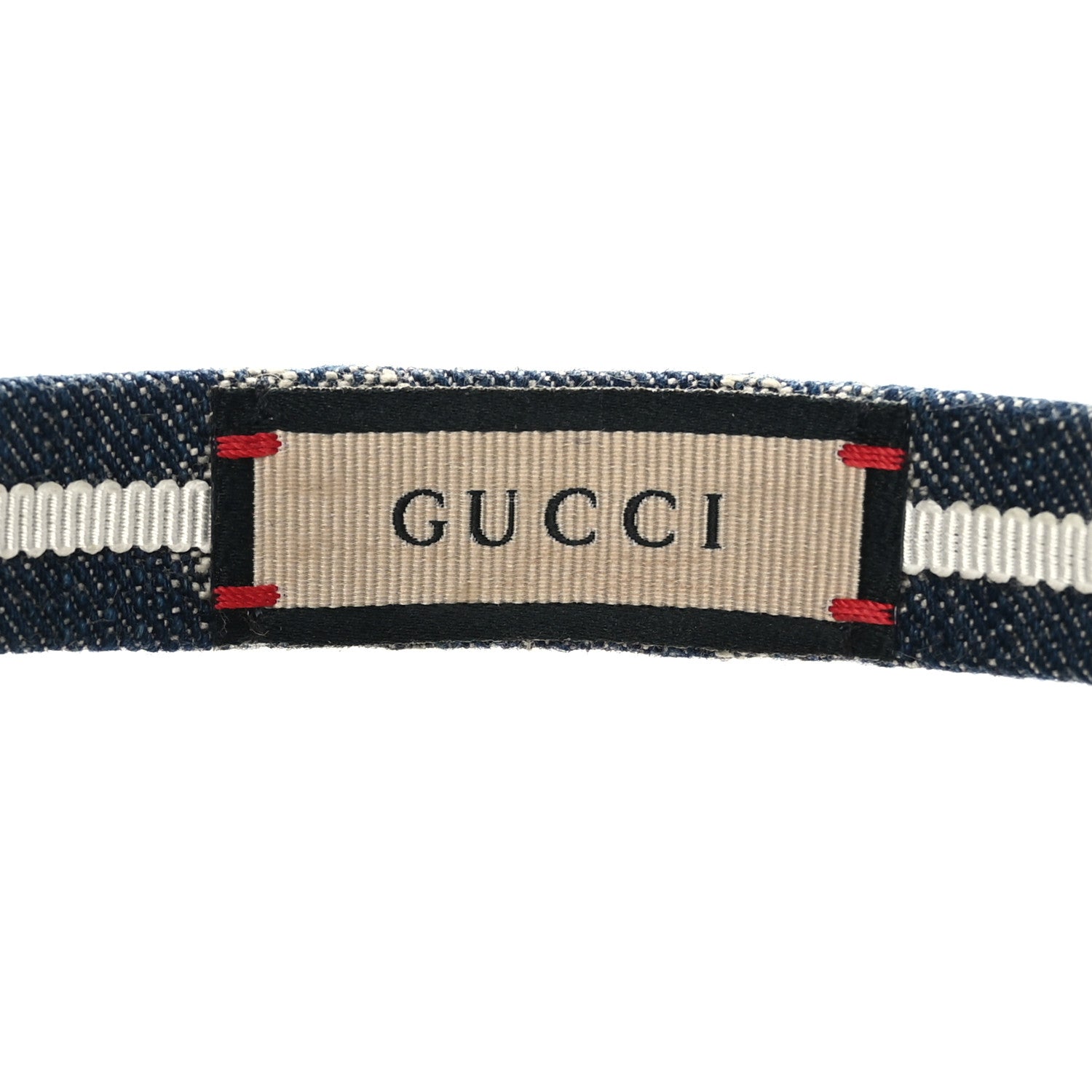 Gucci Denim Monogram Headband 5 of 7