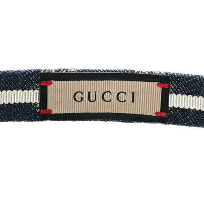 Gucci Denim Monogram Headband 5 of 7