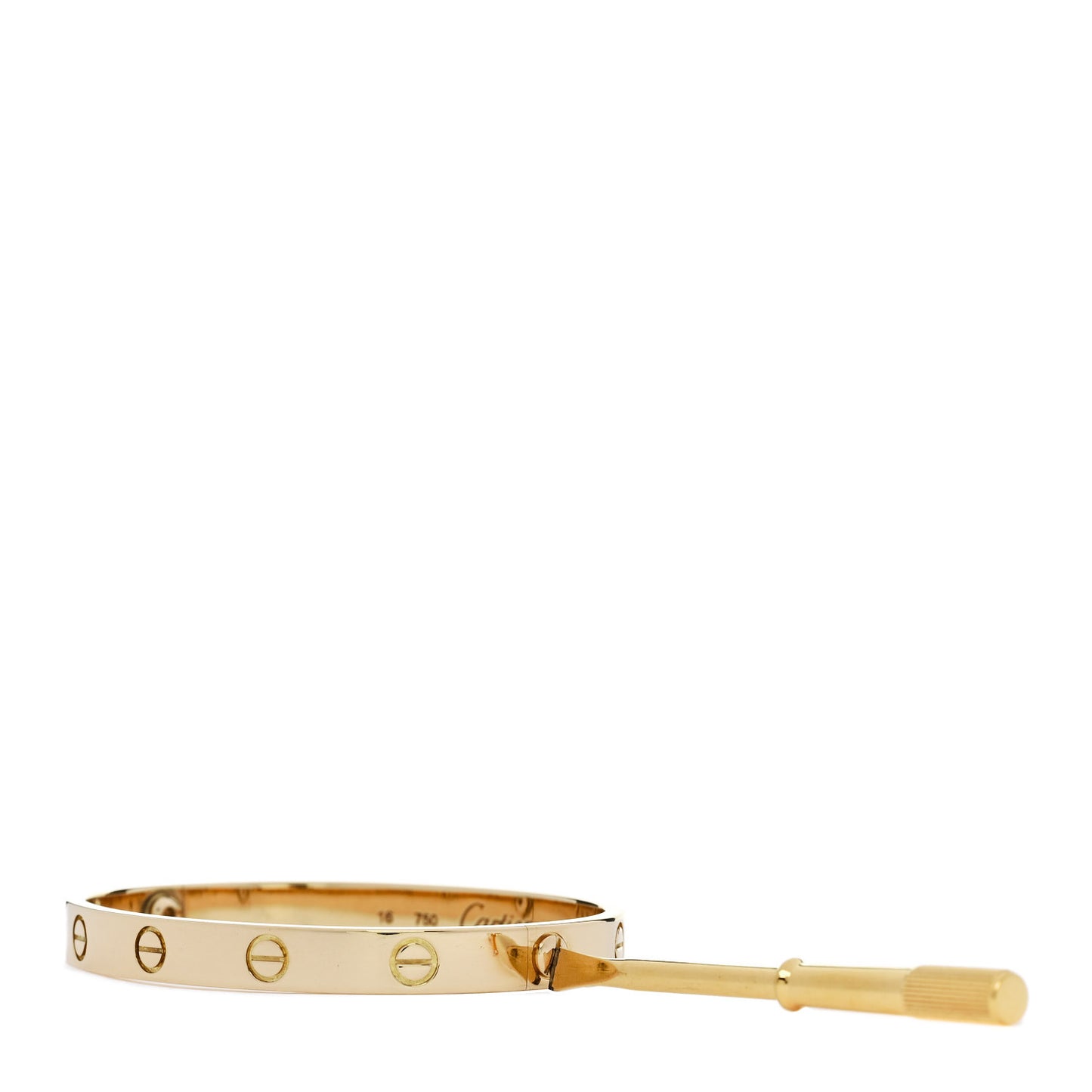 18K Yellow Gold LOVE Bracelet 16