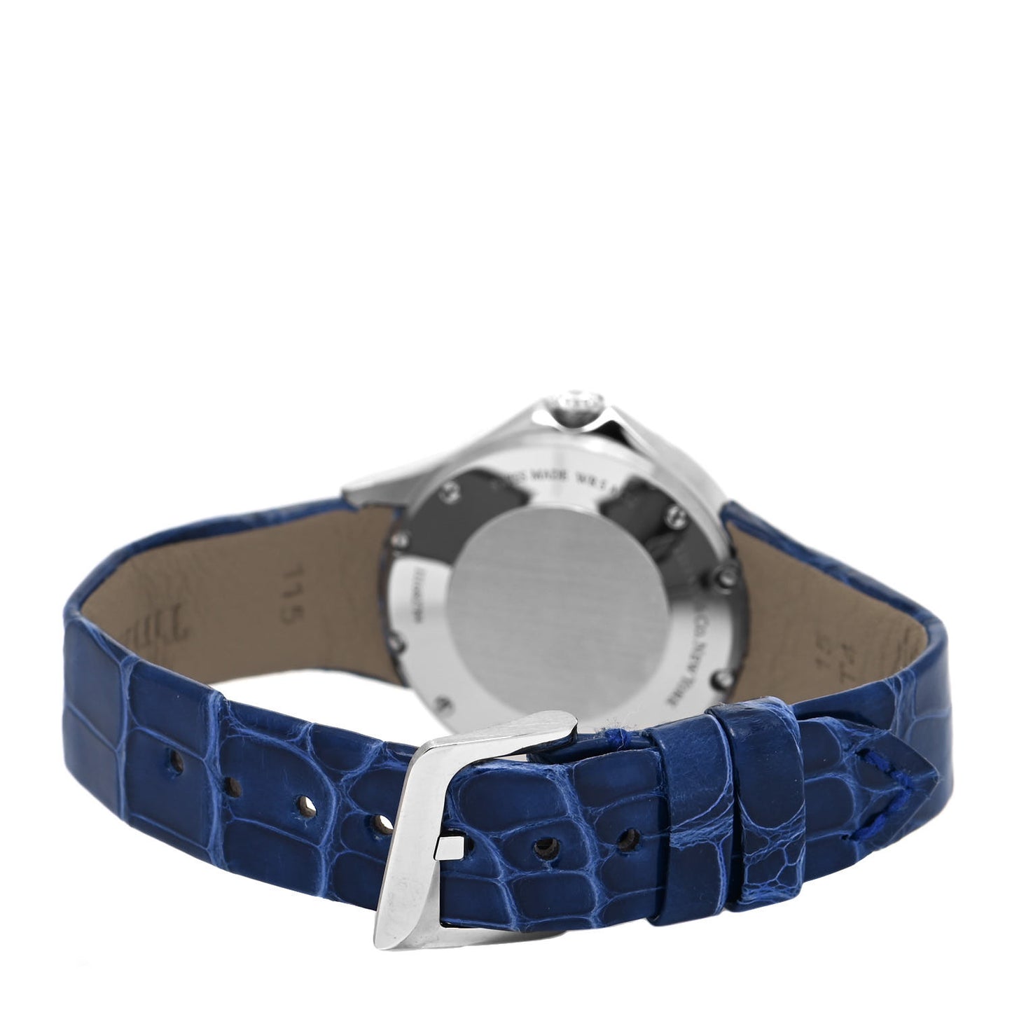 Stainless Steel Alligator Diamond 28mm Metro Quartz Watch Navy