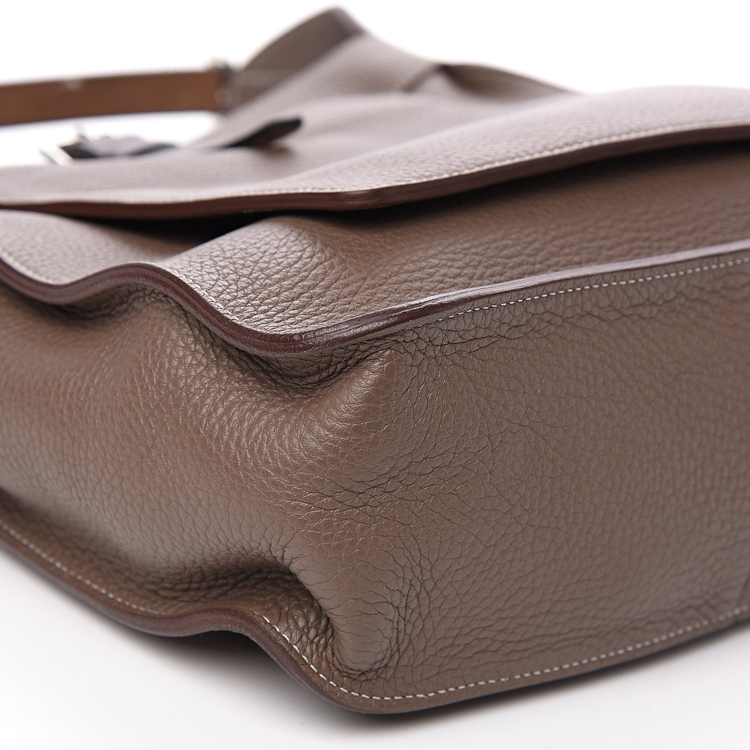 Hermes Taurillon Clemence Marwari PM Etoupe 6 of 9