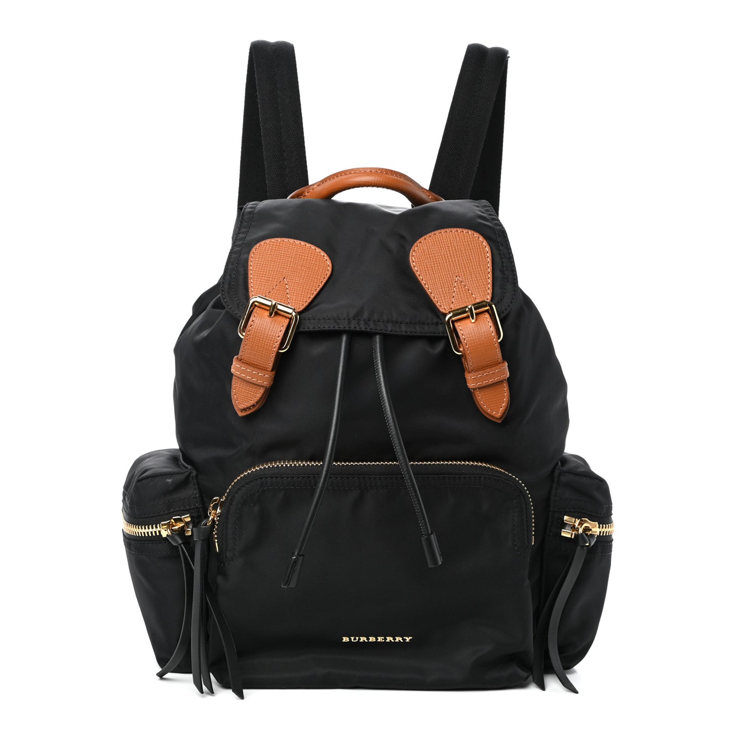 Nylon Medium Rucksack Backpack Black