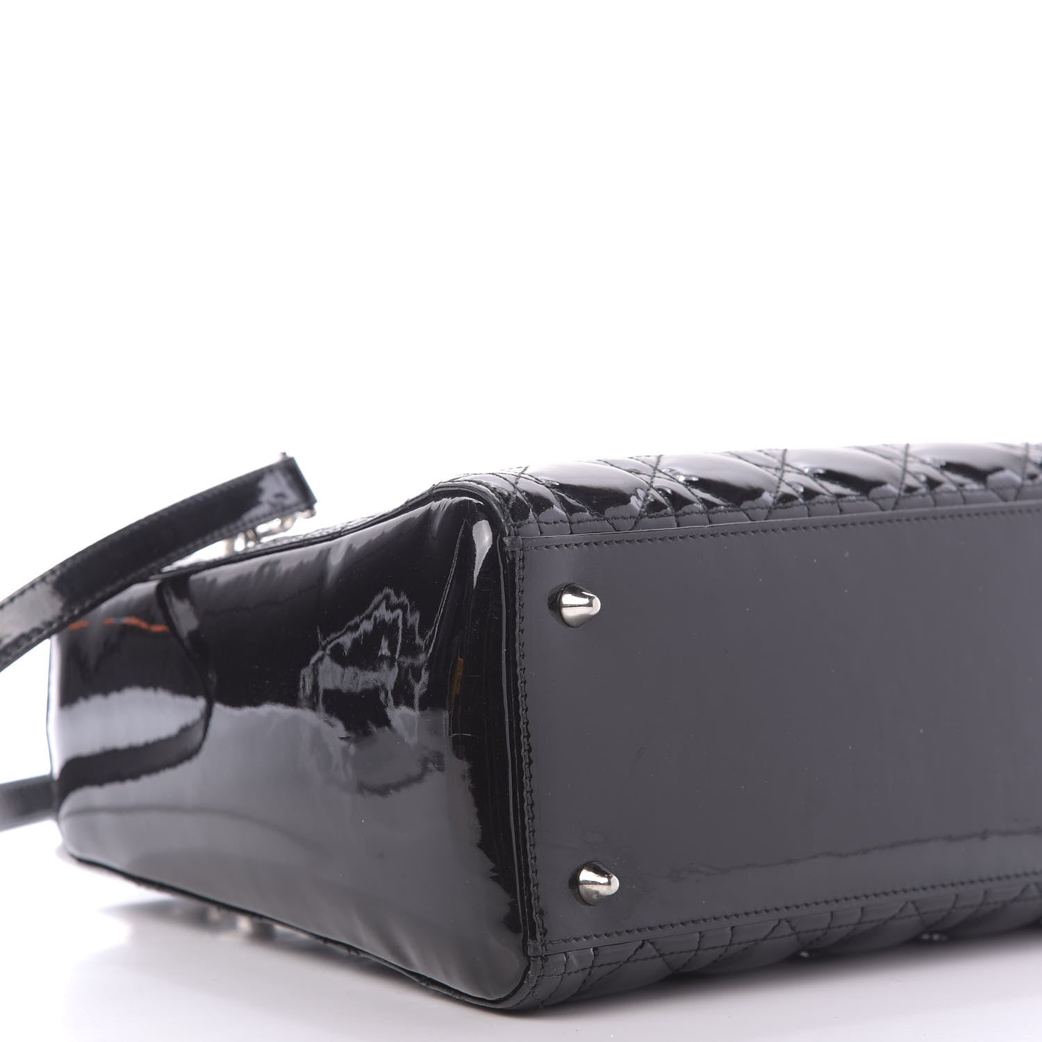 Christian Dior Patent Cannage Medium Lady Dior Black 6 of 10