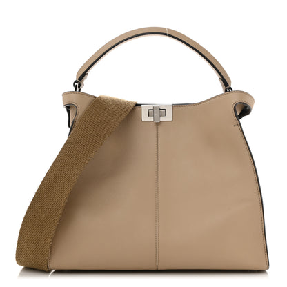 Fendi Vitello Seta Light Camoscio Medium Peekaboo X-Lite Amido Ciclamino 1 of 11