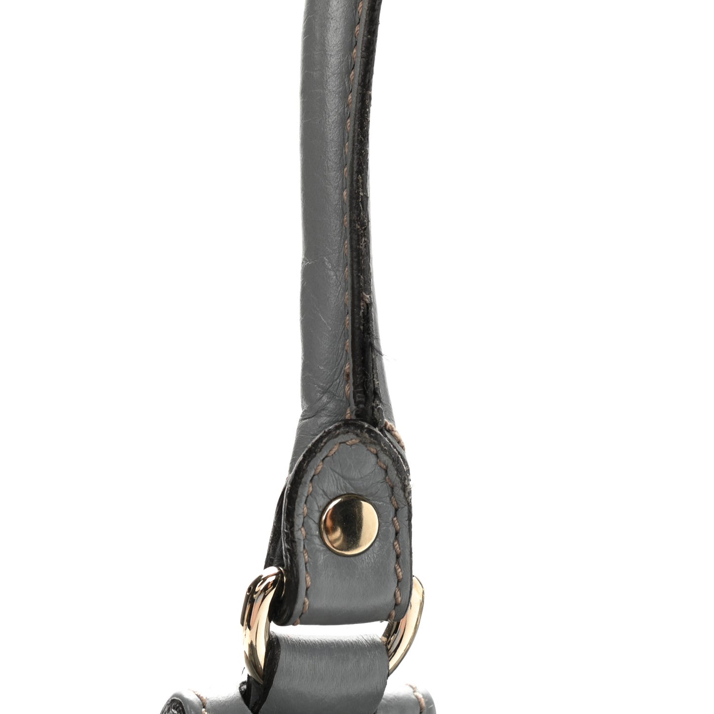 Calfskin Studded Pelham Tote Grey