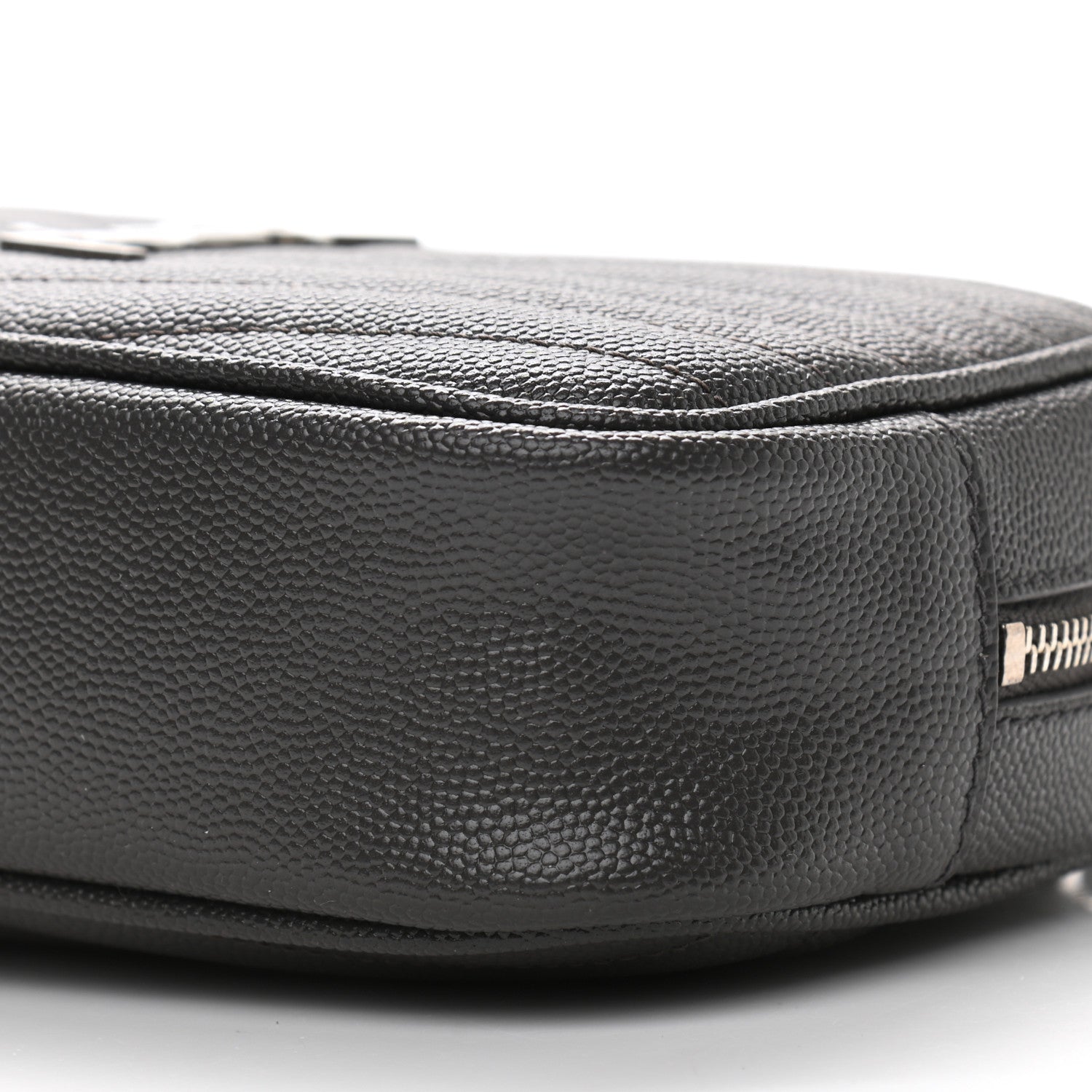 Saint Laurent Grain De Poudre Matelasse Monogram Mini Lou Camera Bag Asphalt 6 of 11