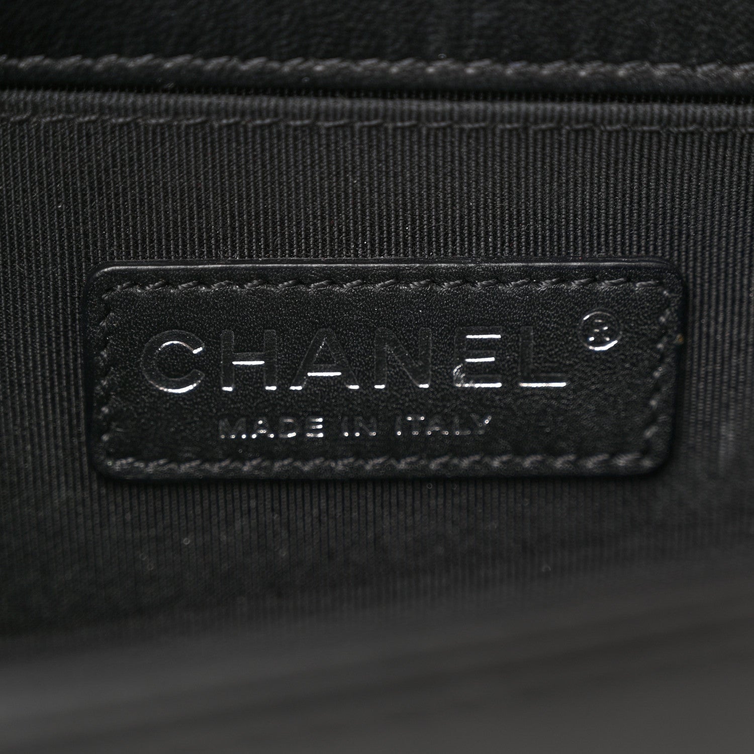 Chanel Lambskin Quilted Small Boy Flap Black White 6 of 13