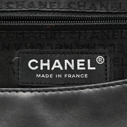 Chanel Lambskin Quilted CC Accordion Shoulder Bag Black 6 of 12