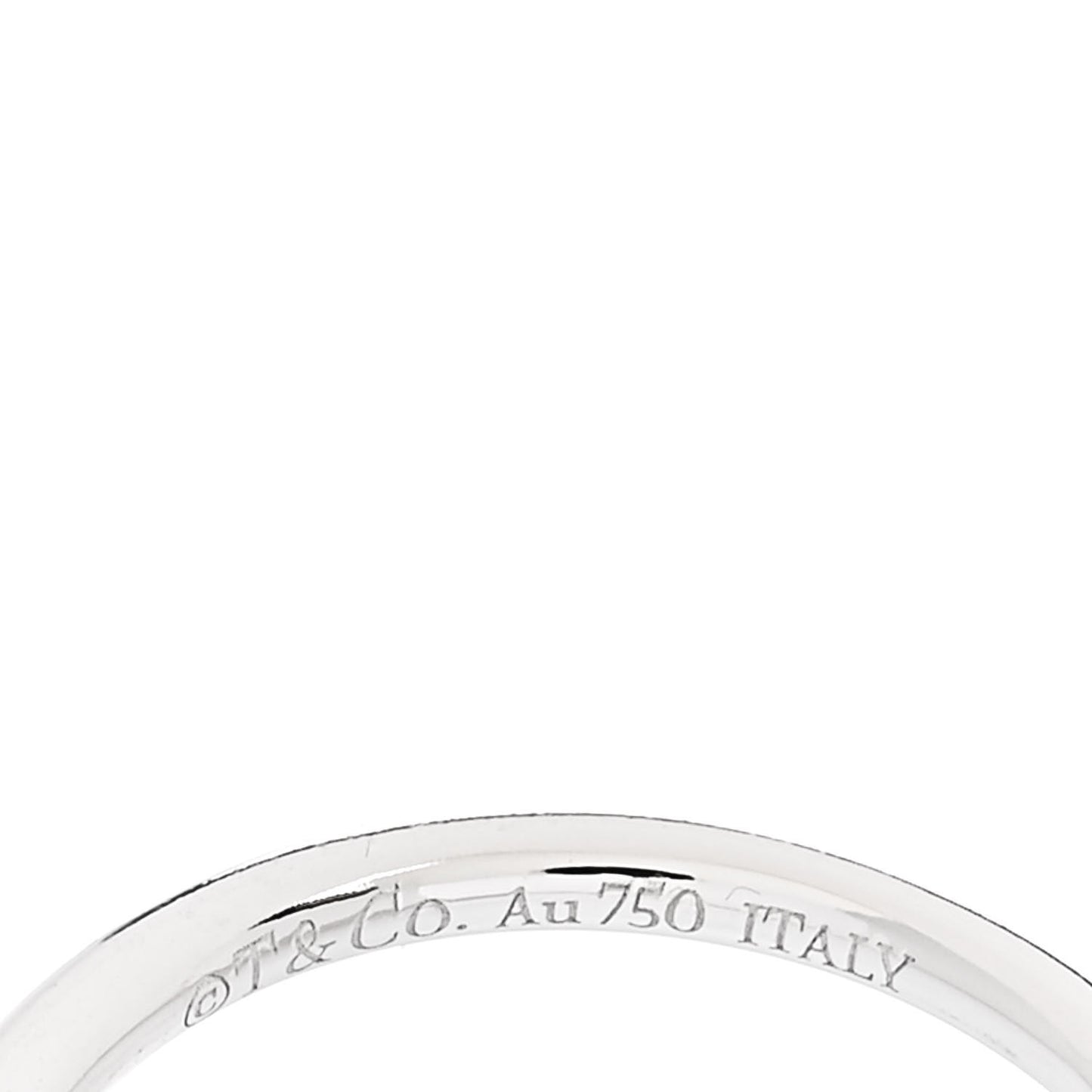 18K White Gold Diamond T Wire Ring 49 5