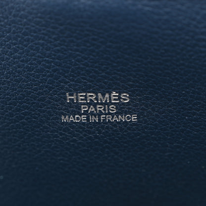 Hermes Evercolor 1923 Bolide 45 Baseball Bag Bleu De Malte Blanc 6 of 10