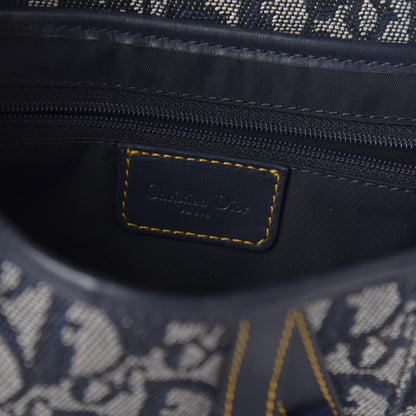 Christian Dior Monogram Saddle Bag Blue 8 of 10