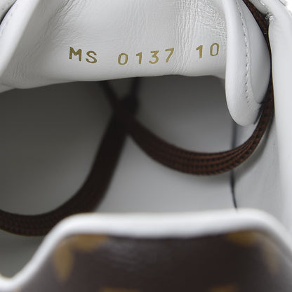 Louis Vuitton Calfskin Monogram Rivoli Sneakers 10 White 8 of 9