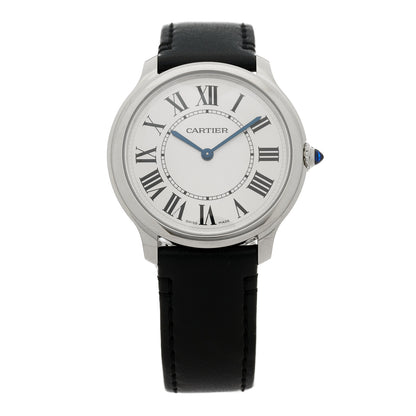 Cartier Stainless Steel Calfskin 36mm Ronde Must de Cartier Quartz Watch 1 of 5