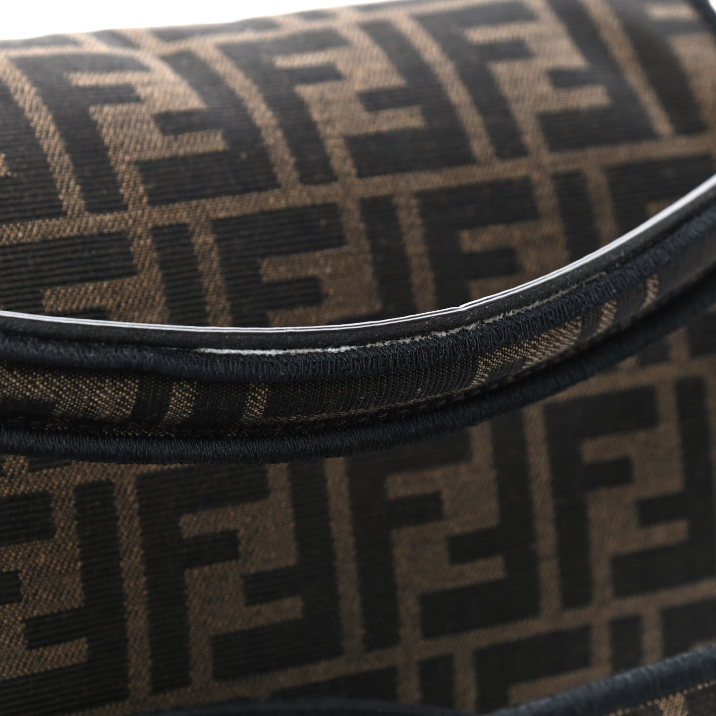 Fabric Jacquard FF 1974 Medium Baguette Tobacco Moro Black