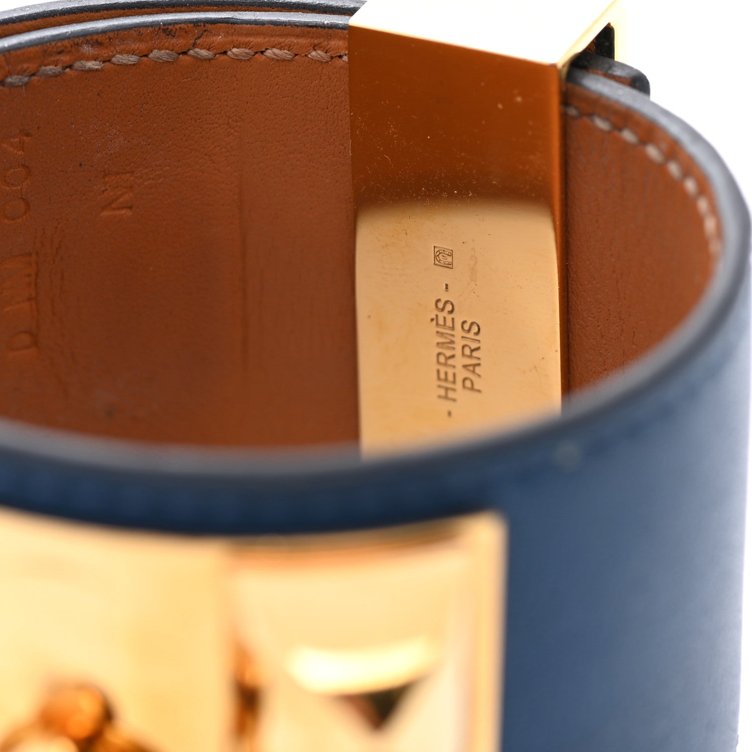 Hermes Swift Collier de Chien CDC Bracelet T3 Deep Bleu 6 of 9