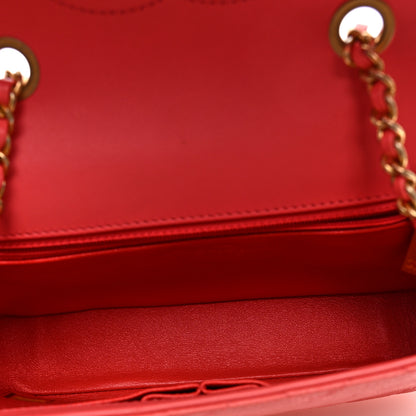 Chanel Caviar Quilted Small CC Filigree Flap Coral 5 of 10