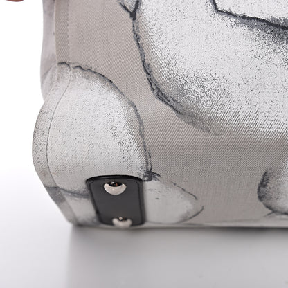 Chanel Canvas Medium Camellia Shopping Tote Grey Black 11 of 12