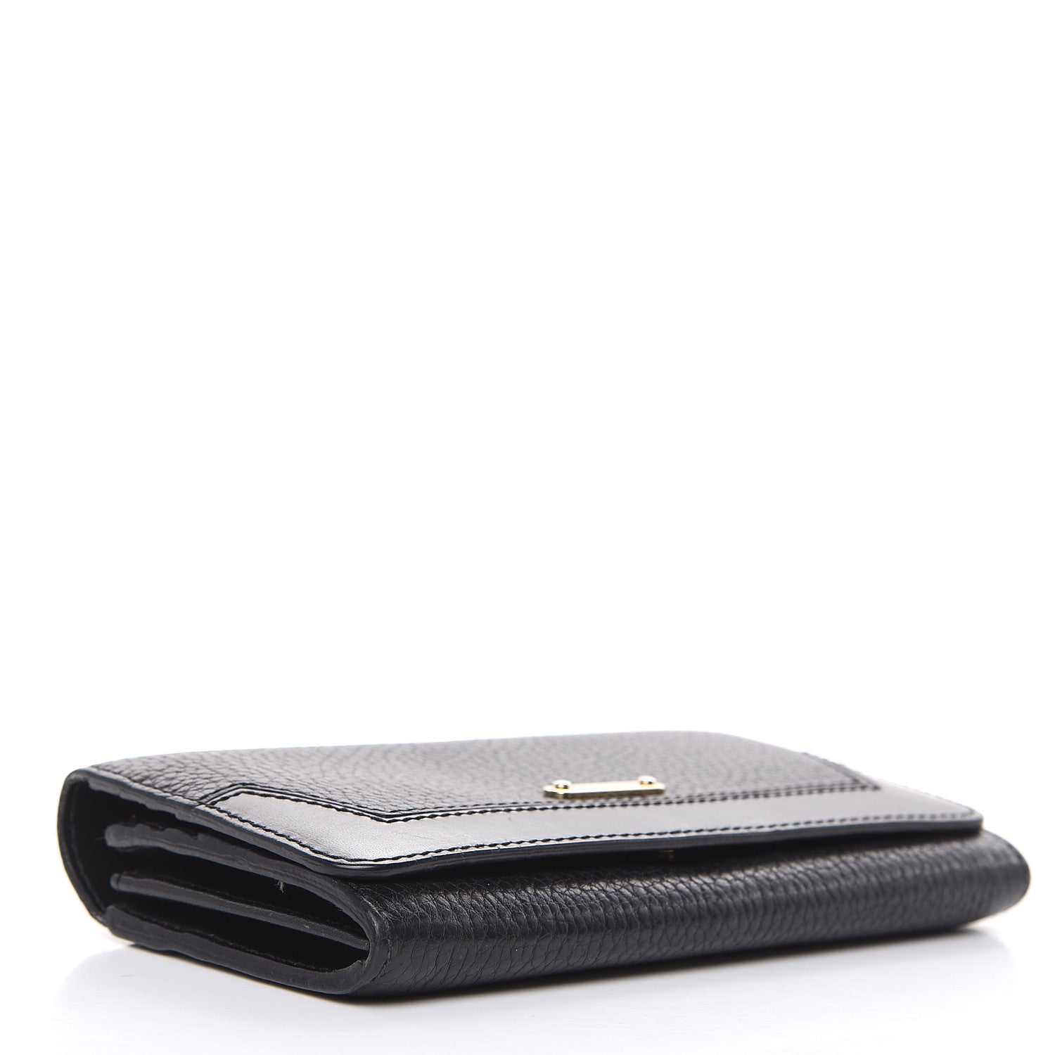 Burberry Grain Calfskin Continental Wallet Black 4 of 15