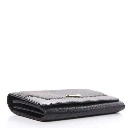 Burberry Grain Calfskin Continental Wallet Black 4 of 15