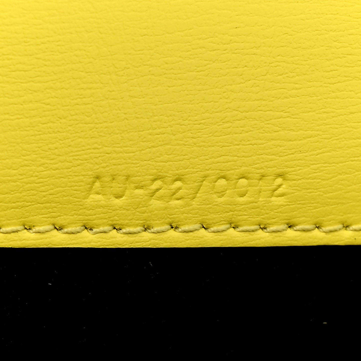 Calfskin Vara Bow Wallet On Strap Yellow