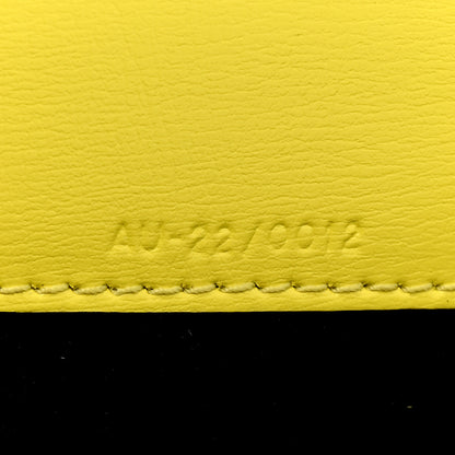 Salvatore Ferragamo Calfskin Vara Bow Wallet On Strap Yellow 9 of 13